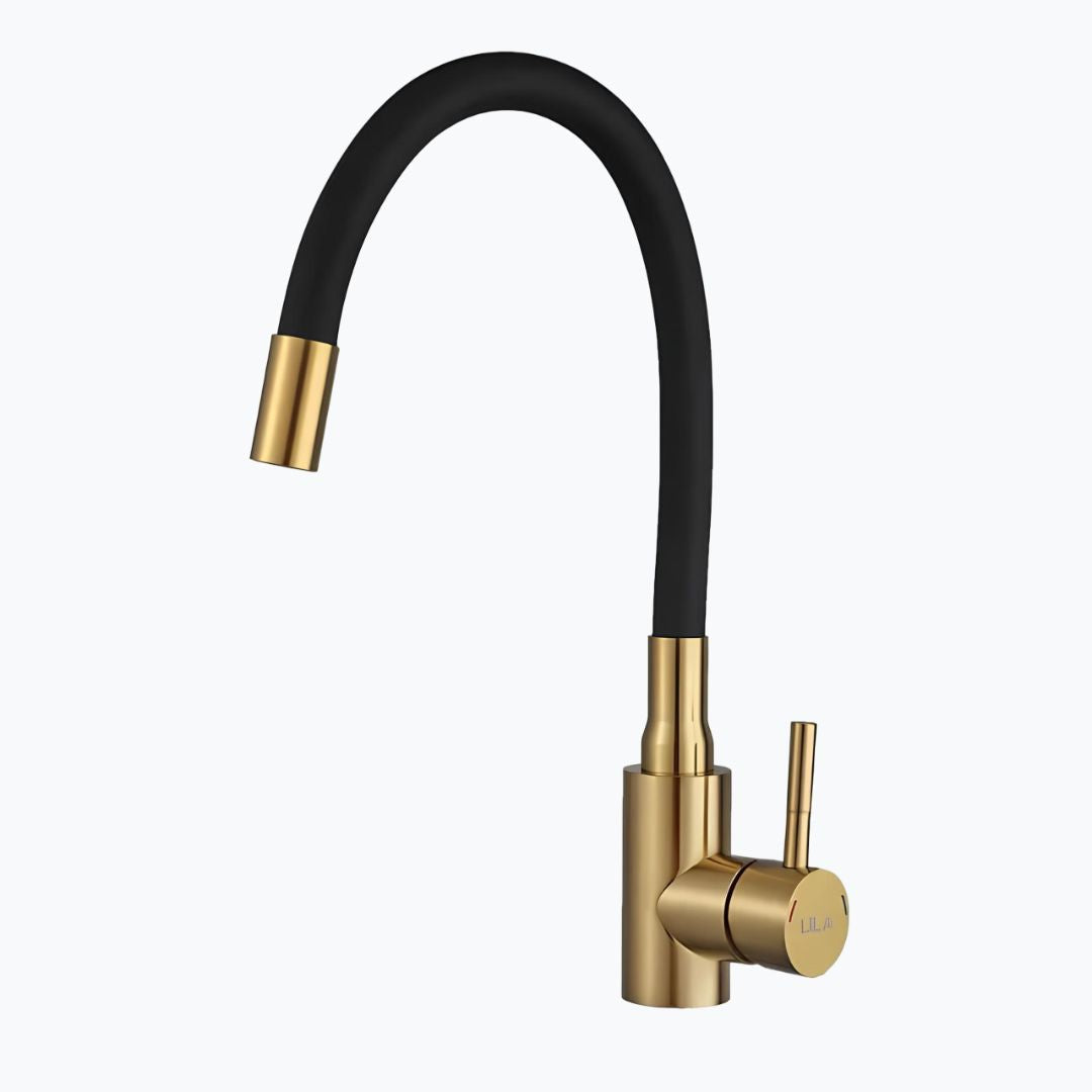Robinet douchette flexible avec col coloré - Bleu