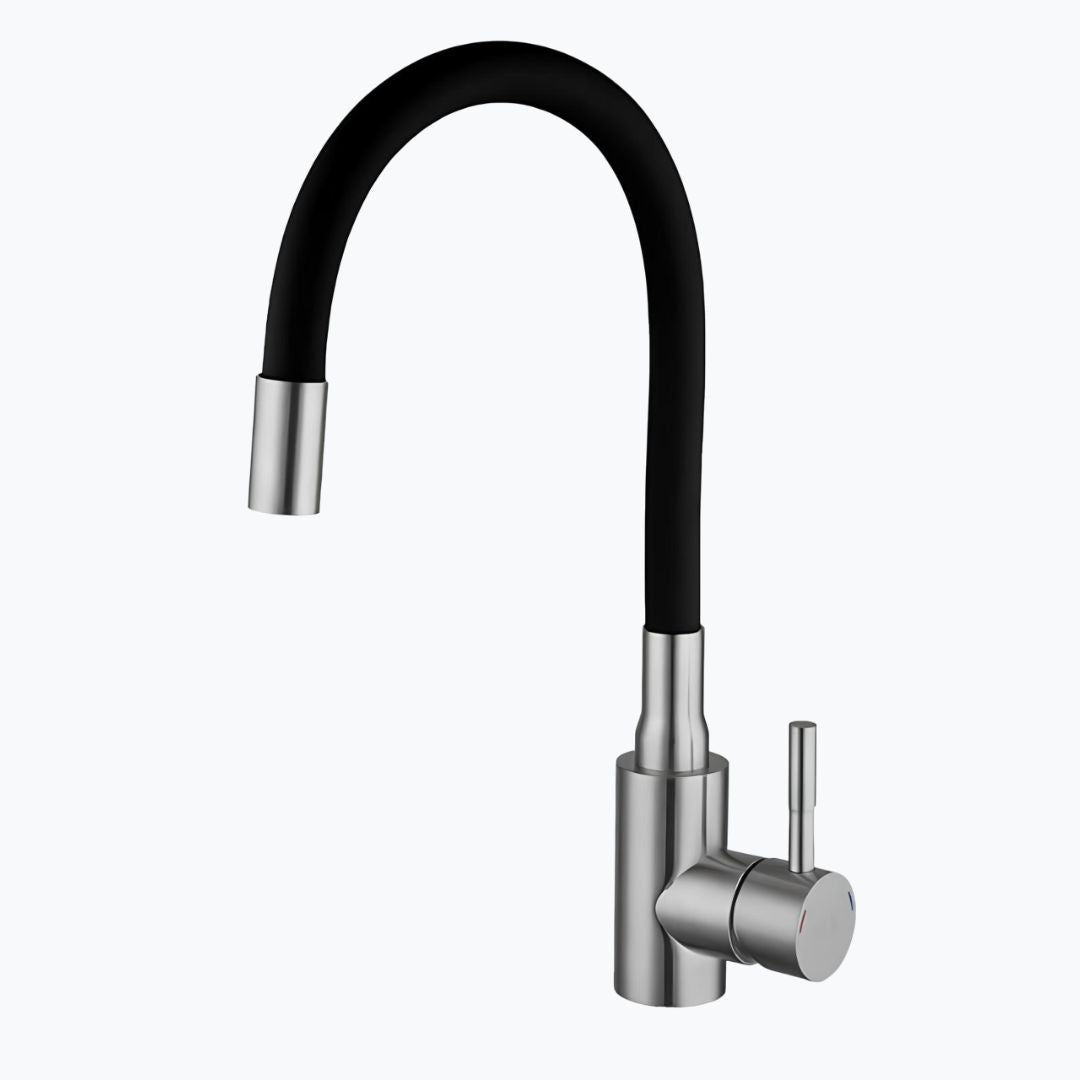 Robinet douchette flexible avec col coloré - Bleu
