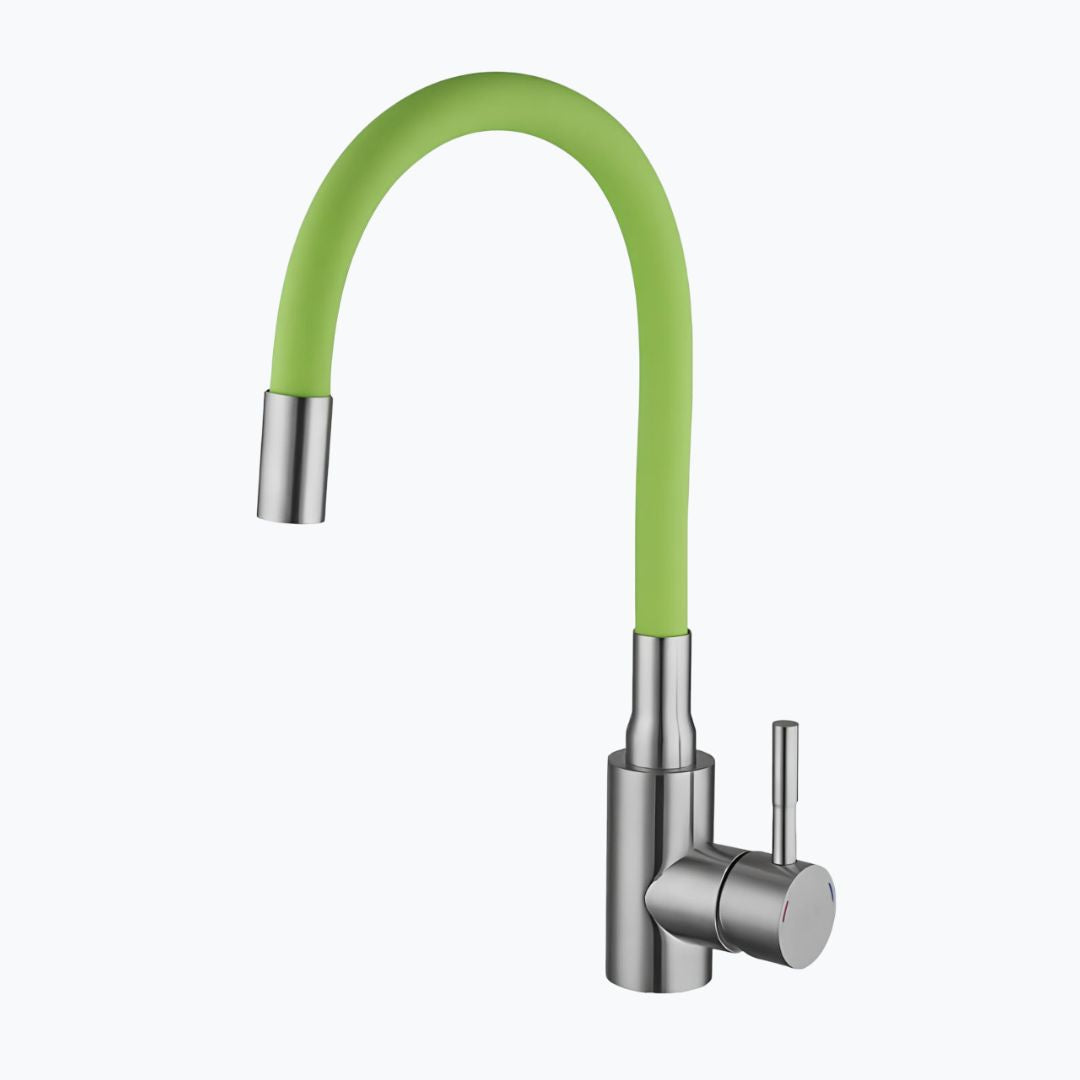 Robinet douchette flexible avec col coloré - Bleu