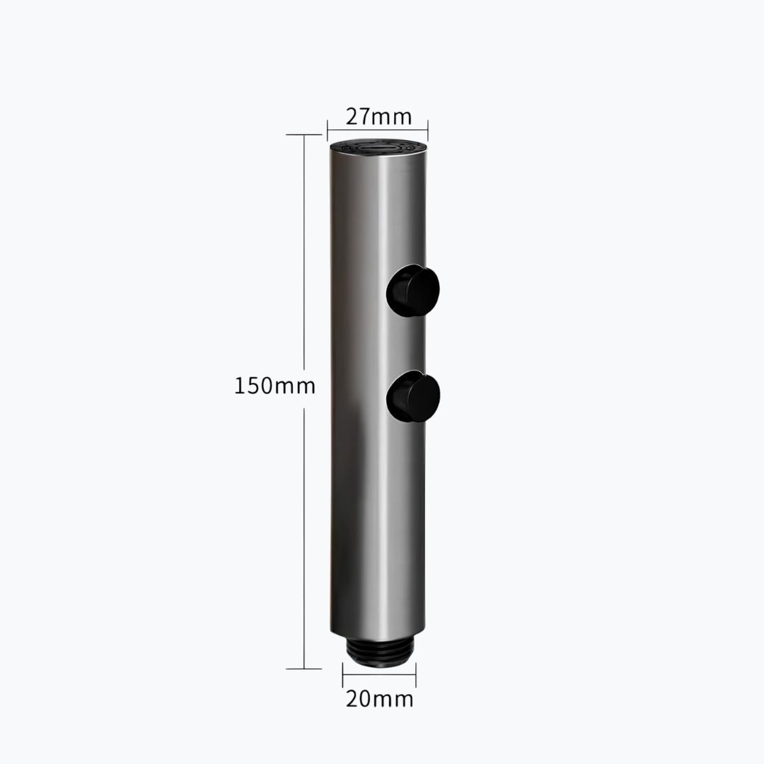 Robinet douchette WC double jet - Noir