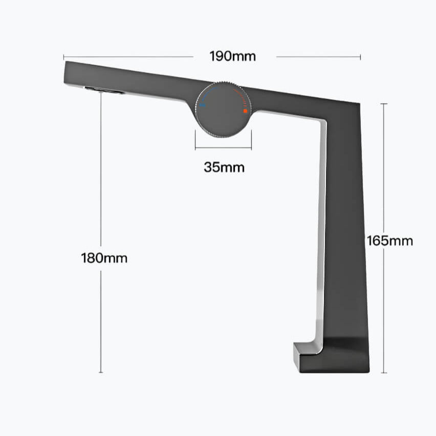 Robinet en laiton brossé - mitigeur design innovant - Chrome