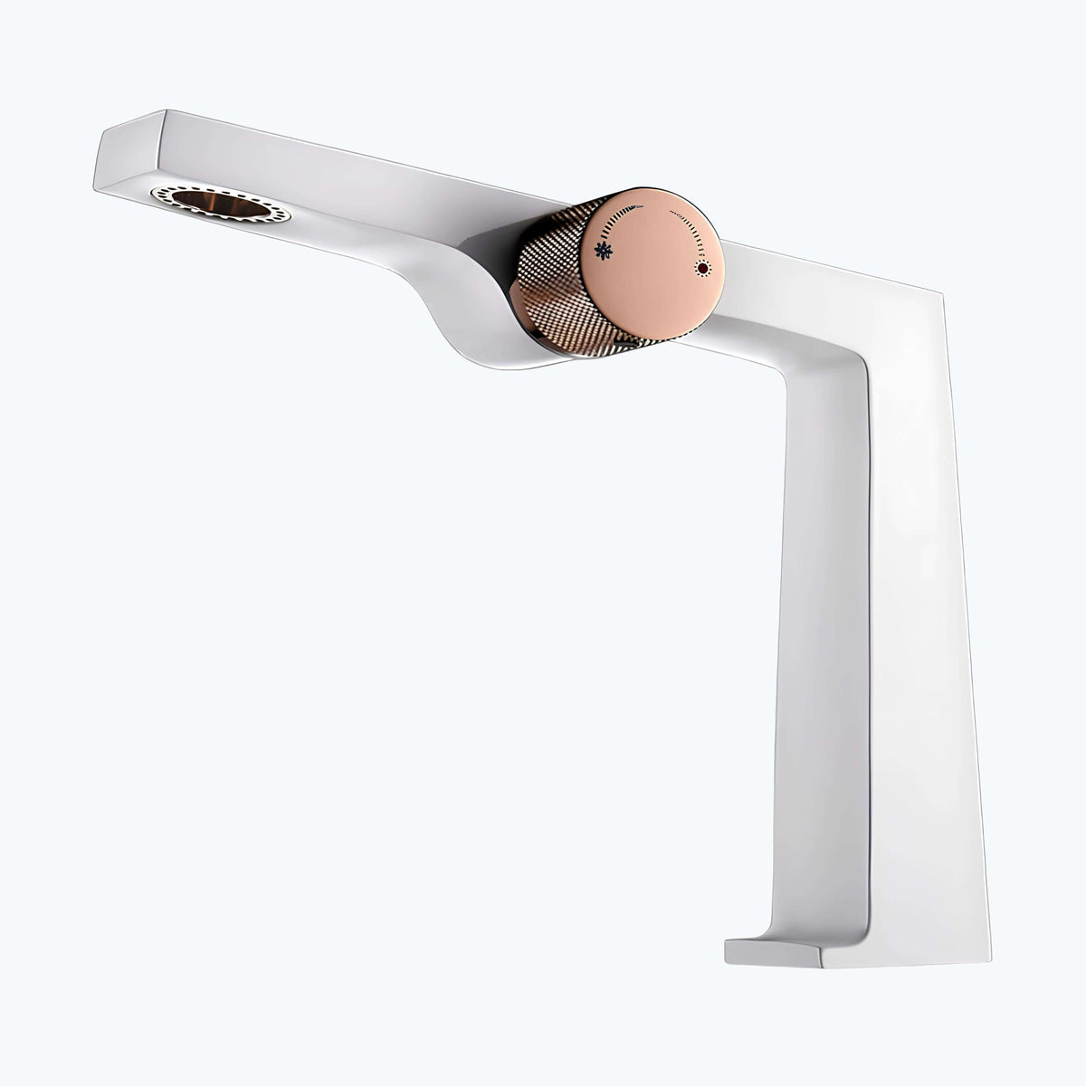 Robinet en laiton brossé - mitigeur design innovant - Chrome