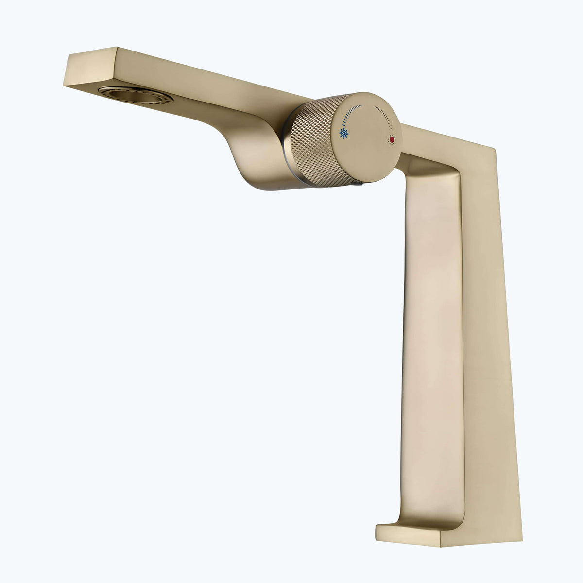 Robinet en laiton brossé - mitigeur design innovant - Chrome