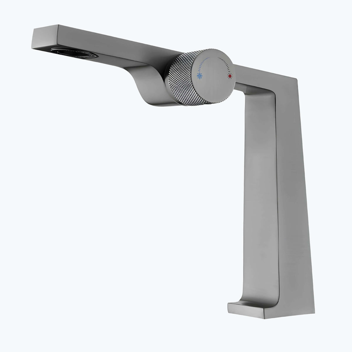 Robinet en laiton brossé - mitigeur design innovant - Chrome