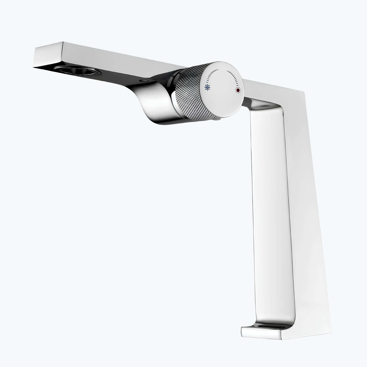 Robinet en laiton brossé - mitigeur design innovant - Chrome