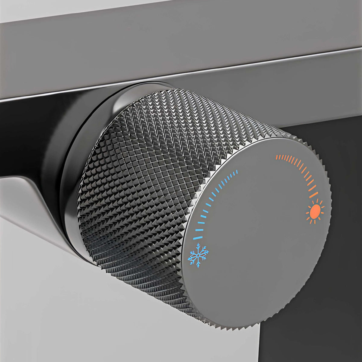 Robinet en laiton brossé - mitigeur design innovant - Gris brossé