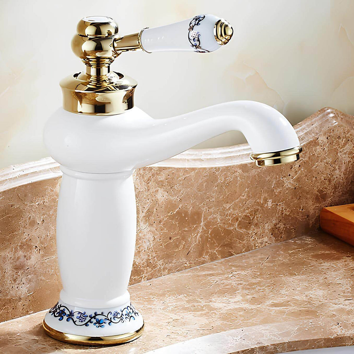 Robinet lavabo en laiton finition antique - Noir