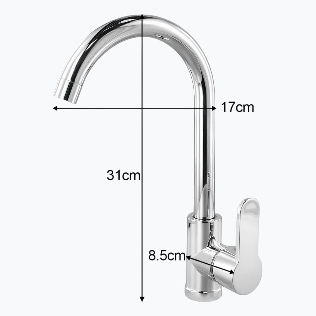 Robinet évier à double fonction - Gris