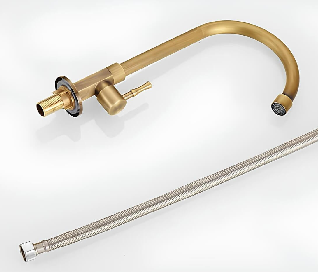 Robinet évier cuisine eau froide - Bronze antique