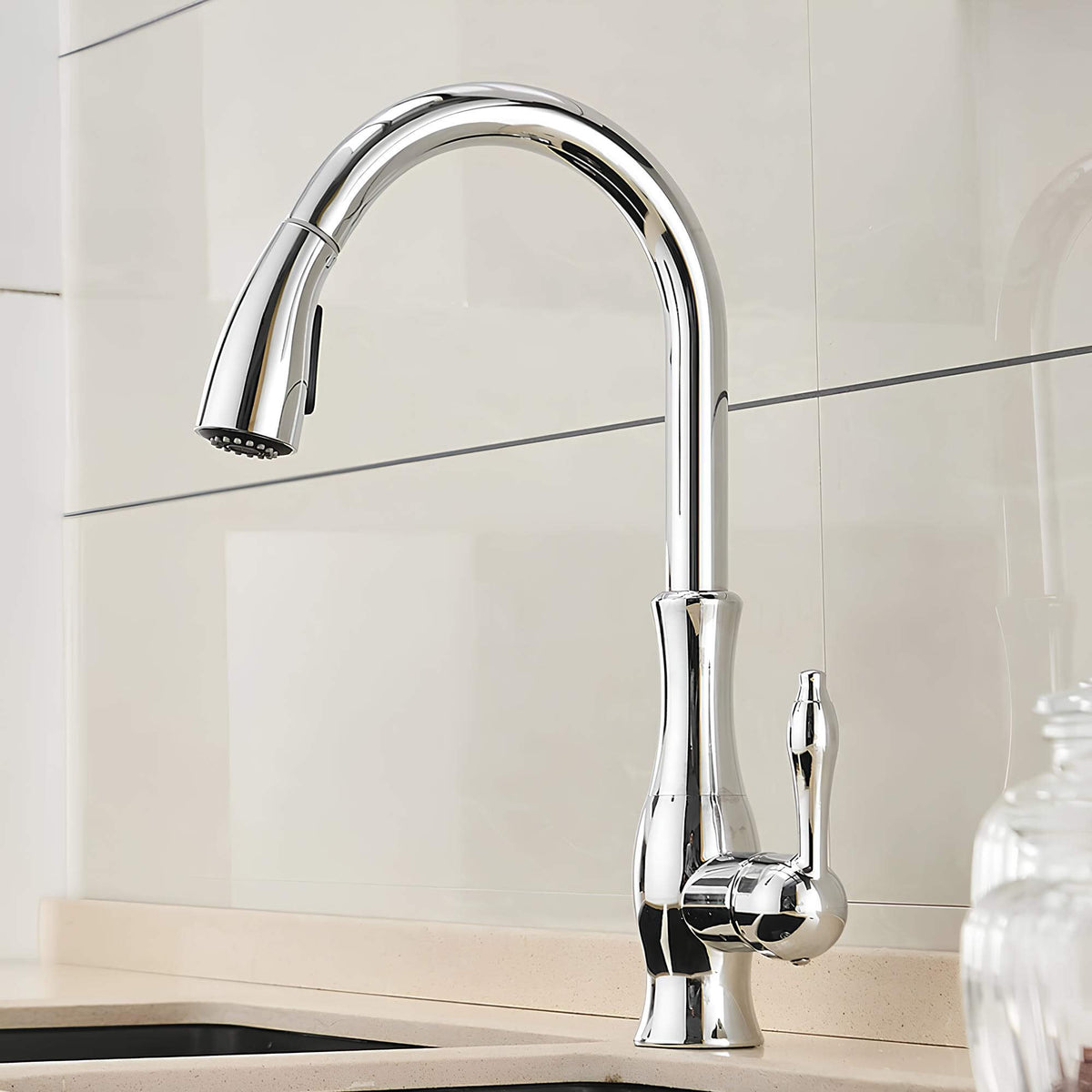 Robinet douchette pour cuisine prestige - Chrome