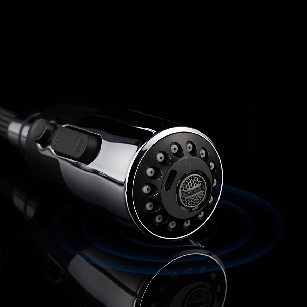 Robinet douchette évier - design luxueux - Or