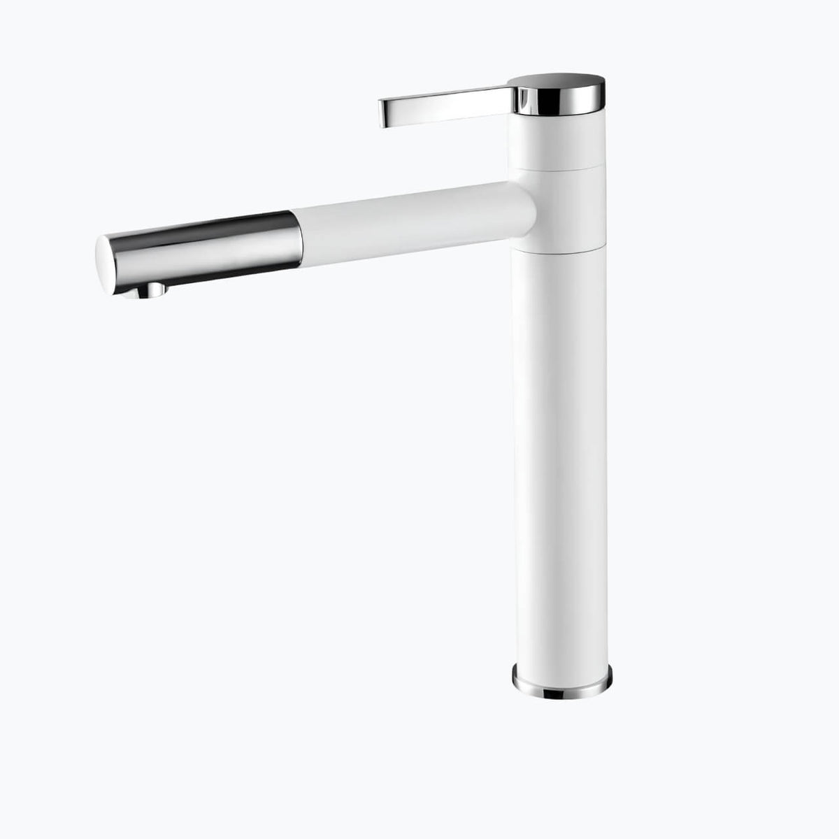 Robinet vasque design bec pivotant - Noir