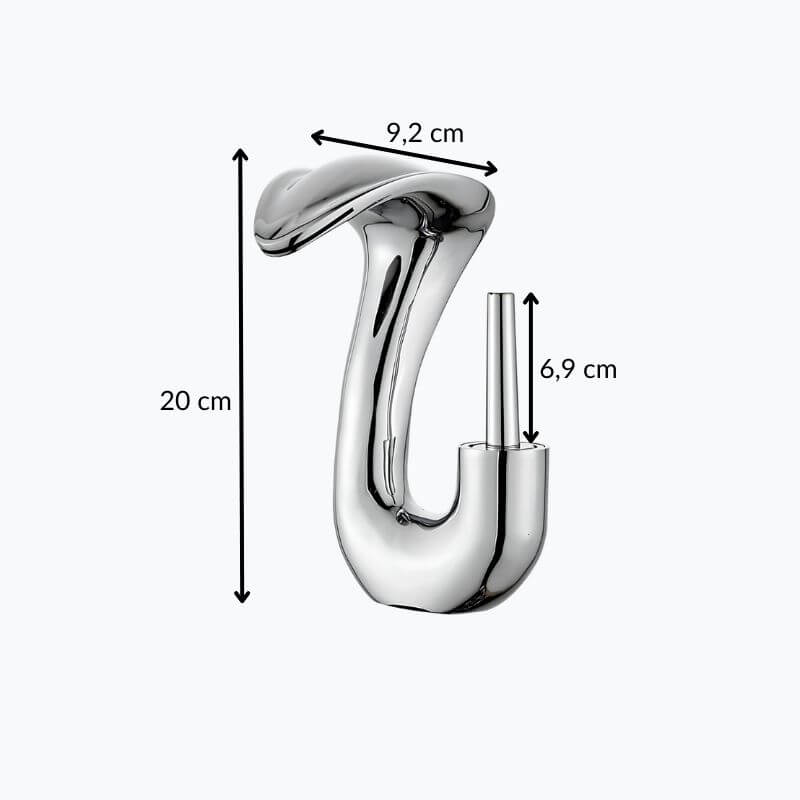 Robinet lavabo cascade compact - mitigeur design en laiton - Or
