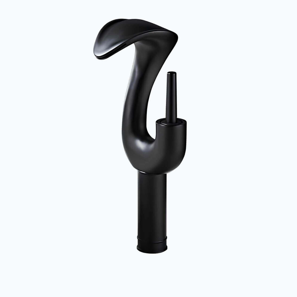 Robinet lavabo cascade grand format - mitigeur design en laiton - Or