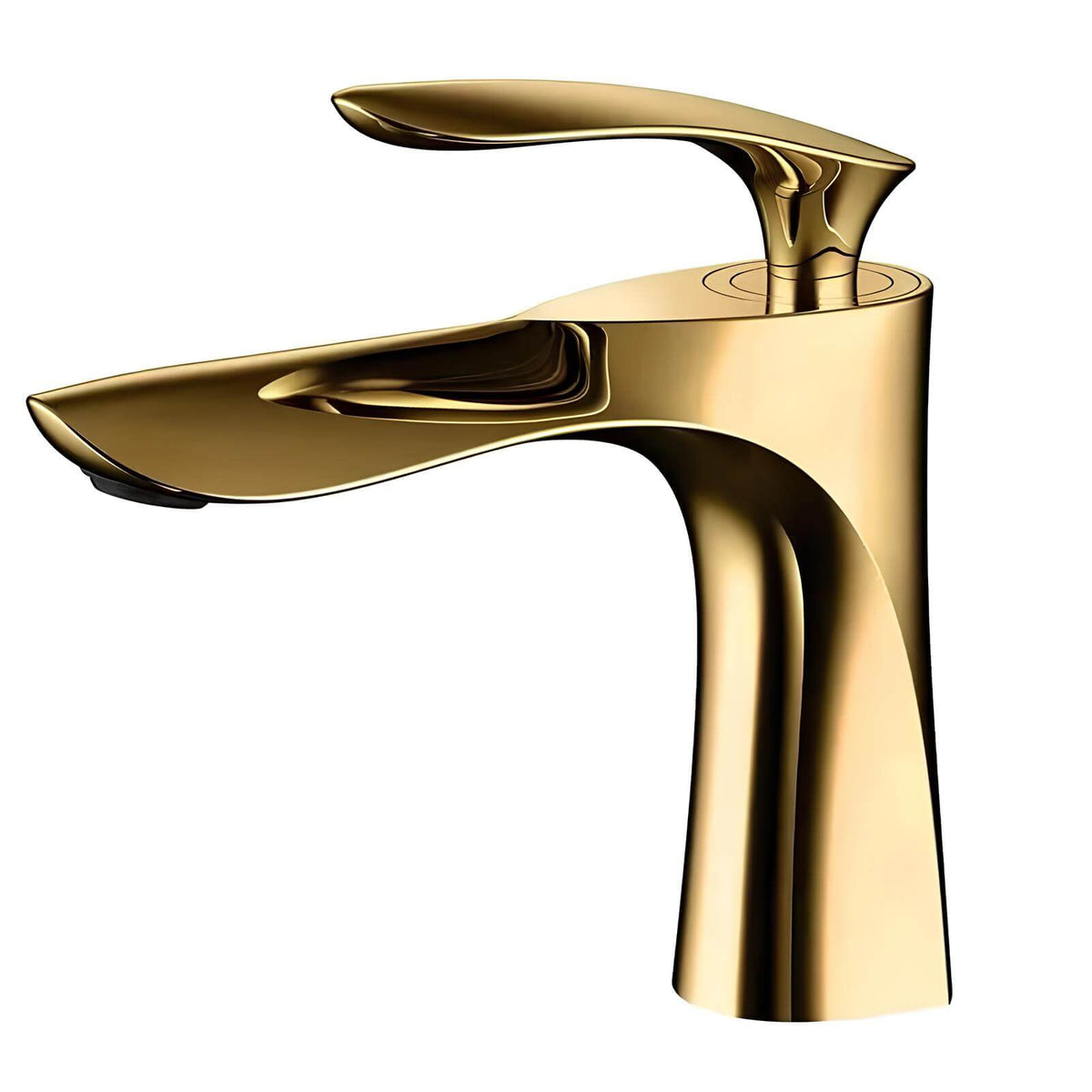 Robinet lavabo cascade - mitigeur au design raffiné - Chrome