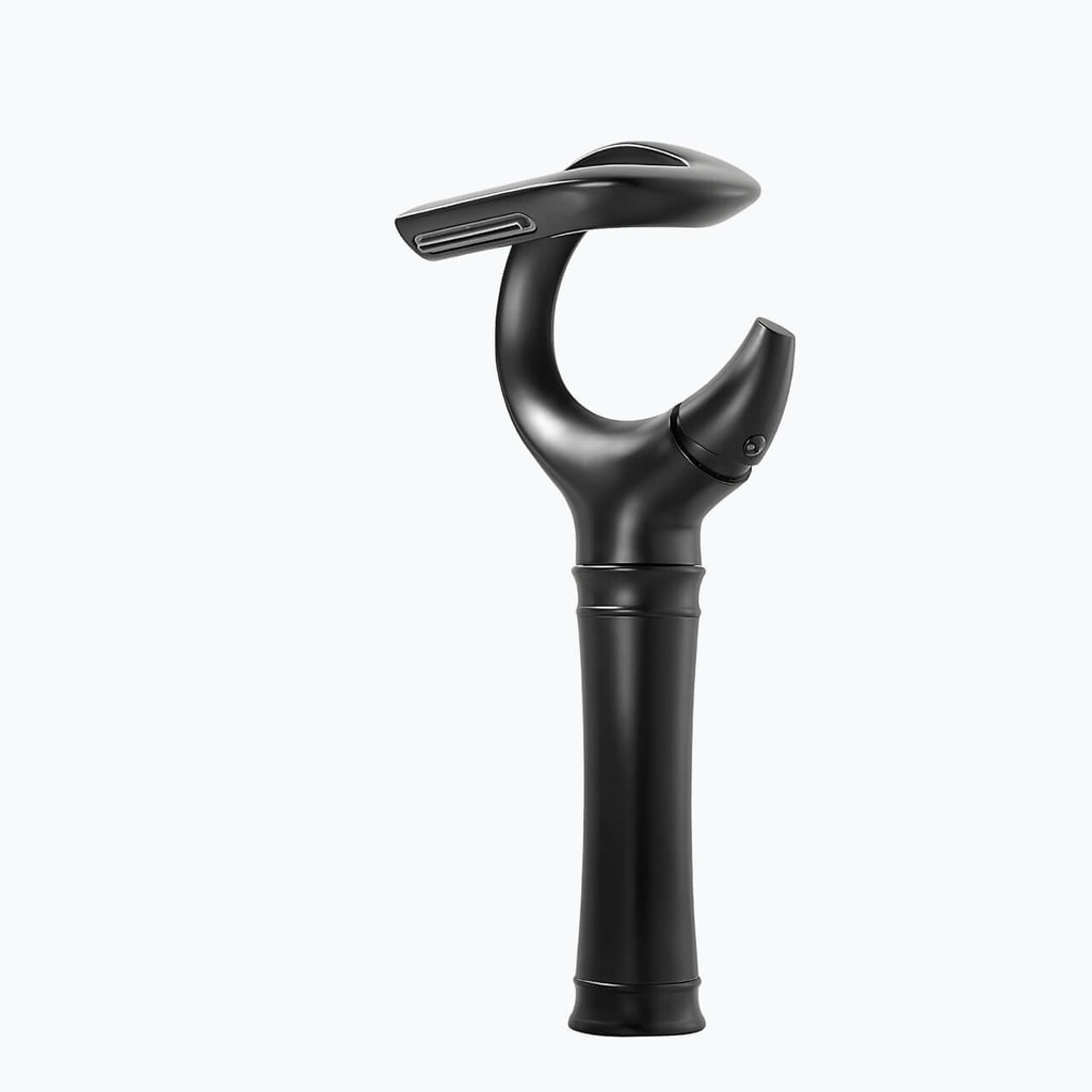 Robinet lavabo cascade - version vasque - Gris brossé