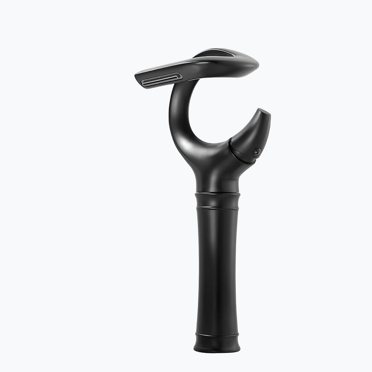 Robinet lavabo cascade - version vasque - Gris brossé