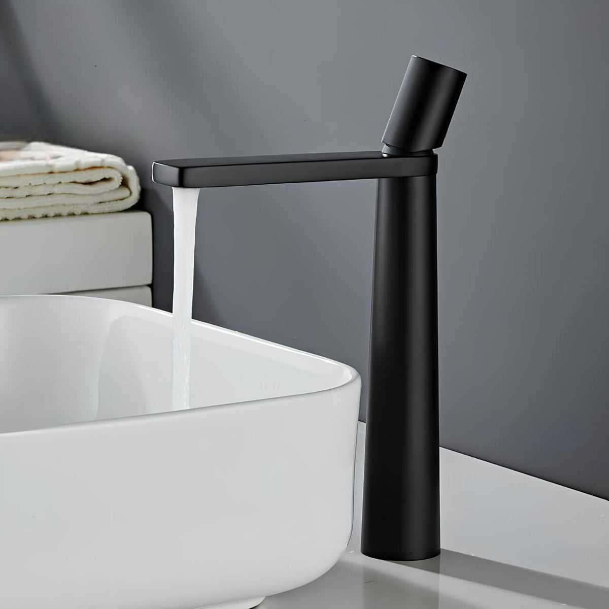 Robinet vasque contemporain - Chrome