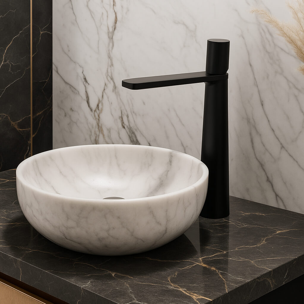 Robinet vasque contemporain - Chrome