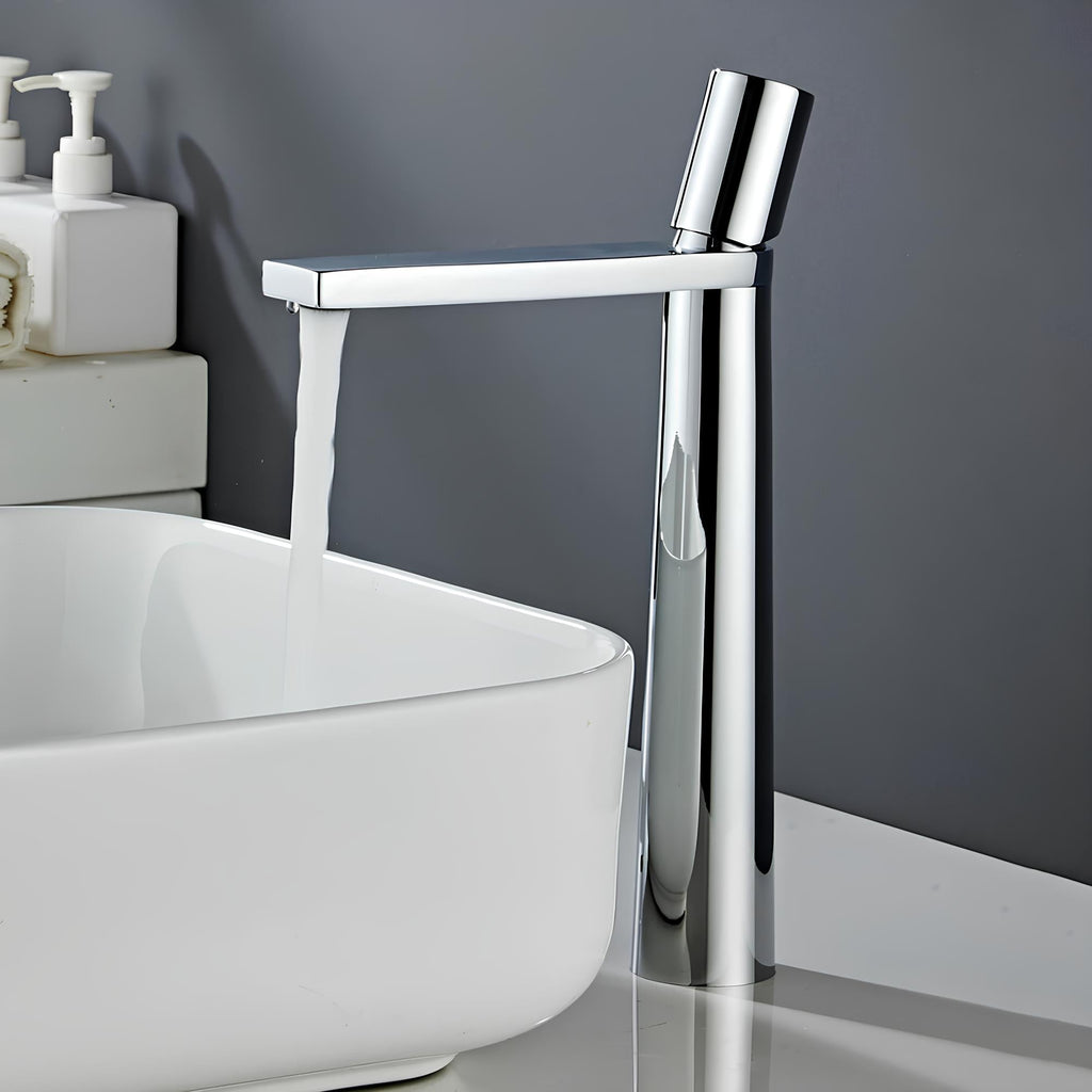Robinet vasque contemporain - Noir