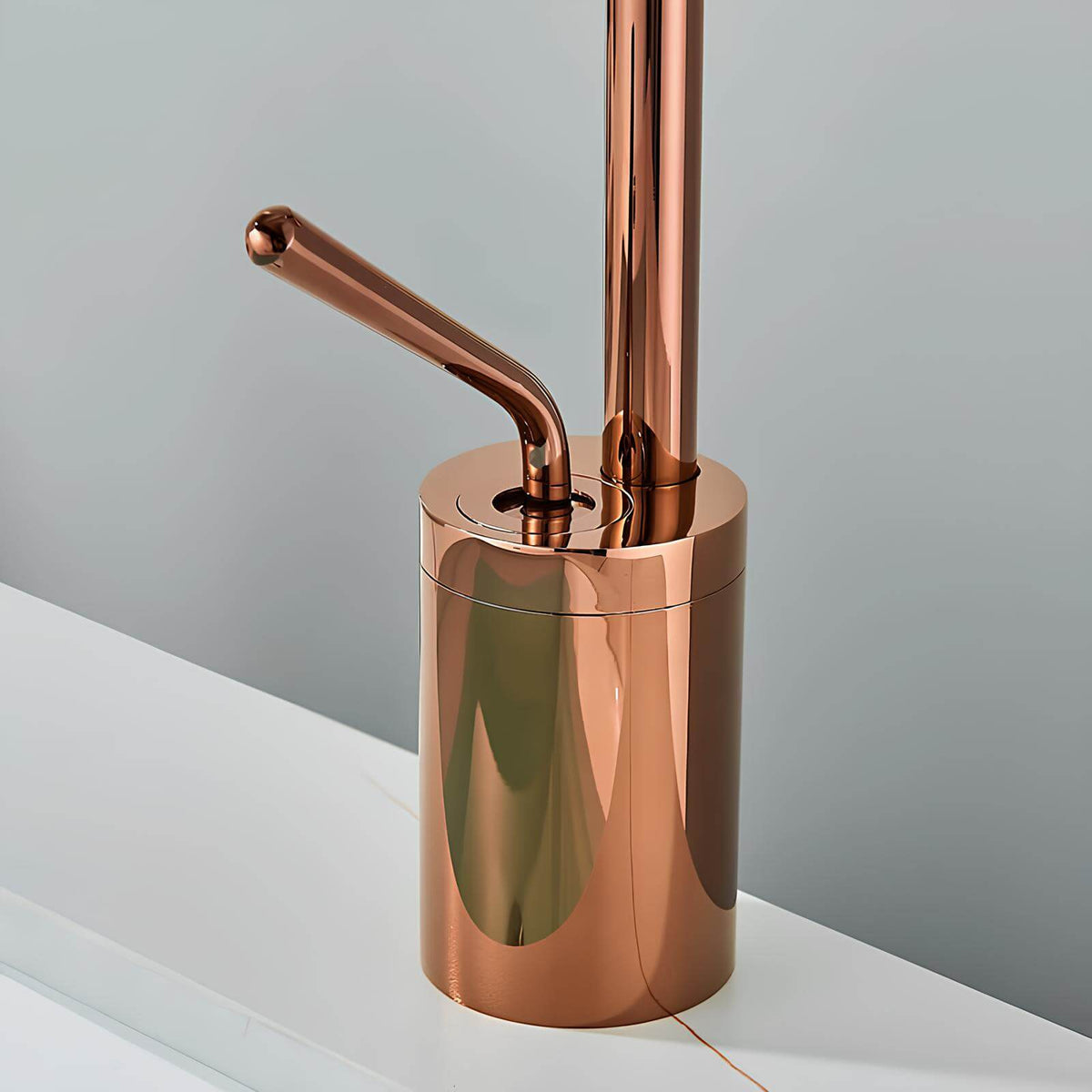 Robinet lavabo - Design et élégant - Or rose