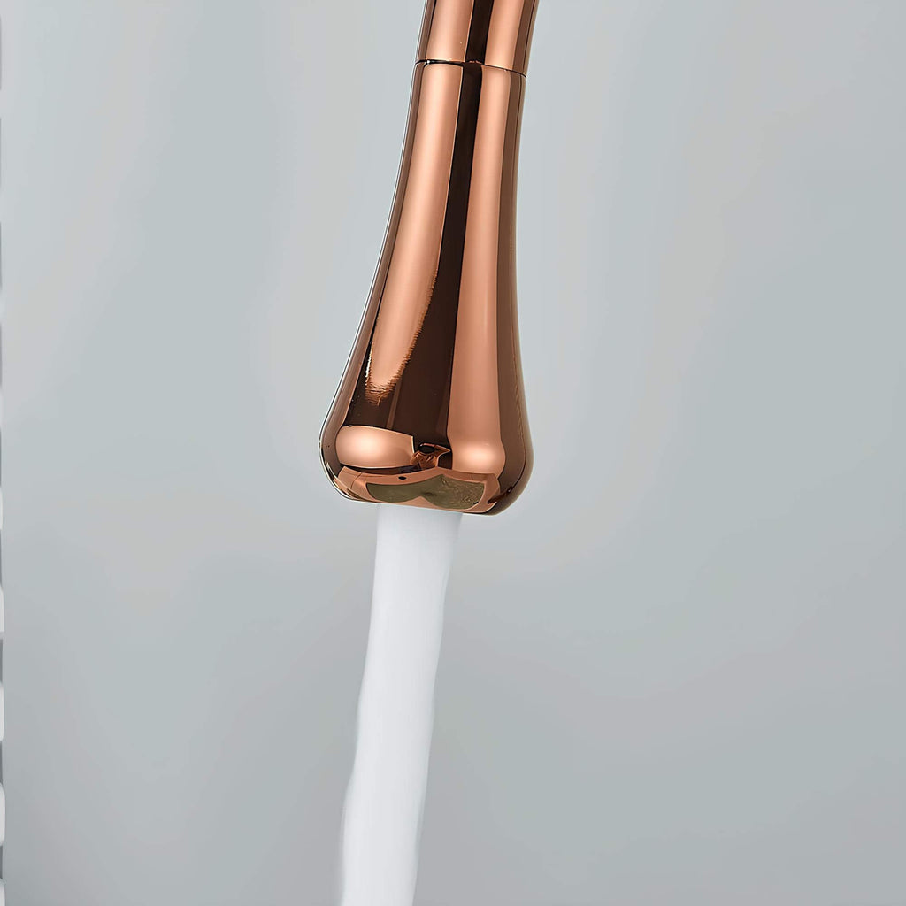Robinet lavabo - Design et élégant - Gris brossé