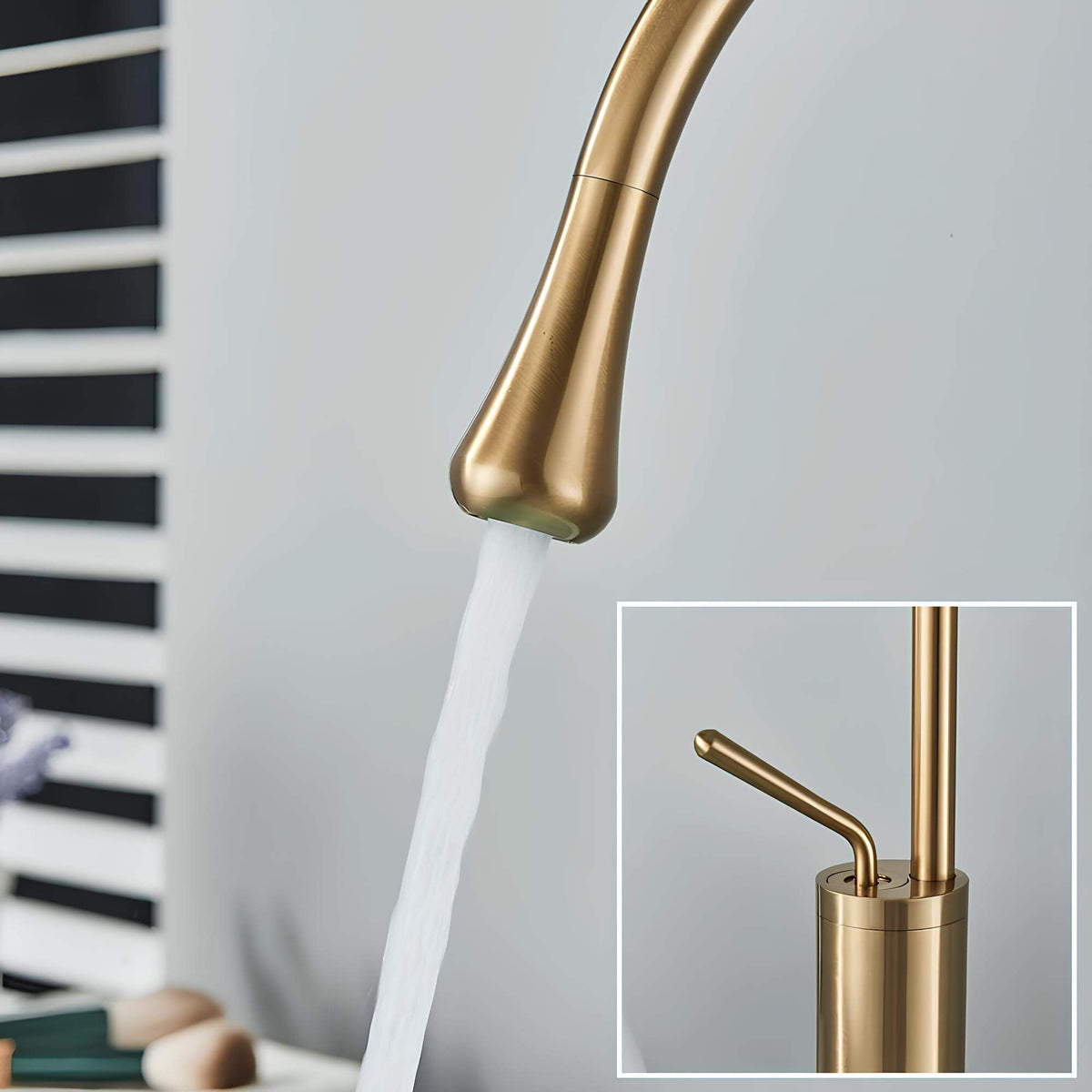 Robinet lavabo - Design et élégant - Blanc