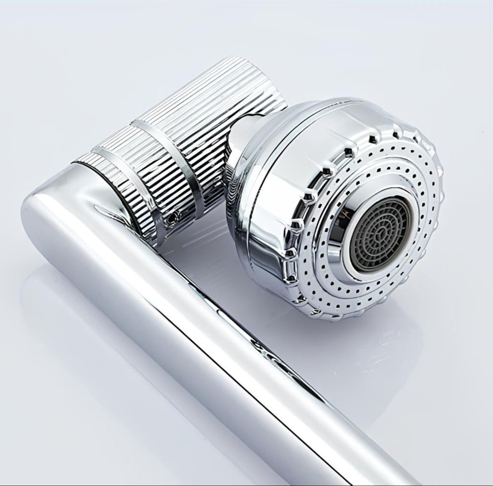 Robinet mitigeur - Design raffiné - Blanc - Or
