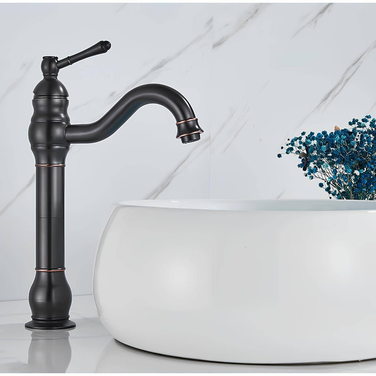 Robinet vasque finition vintage - Chrome