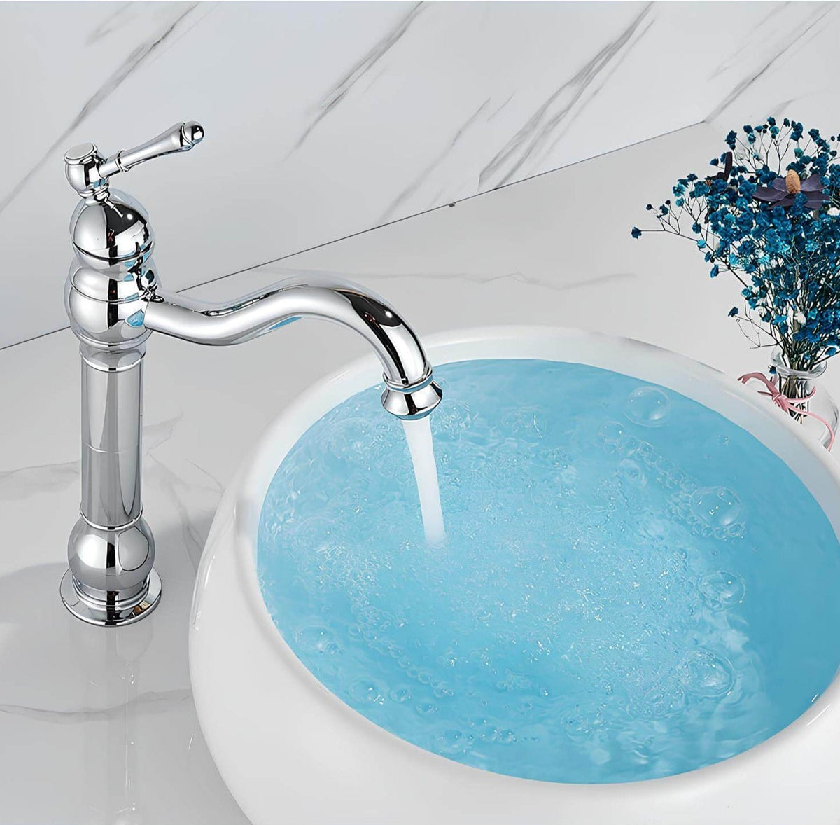 Robinet vasque finition vintage - Chrome