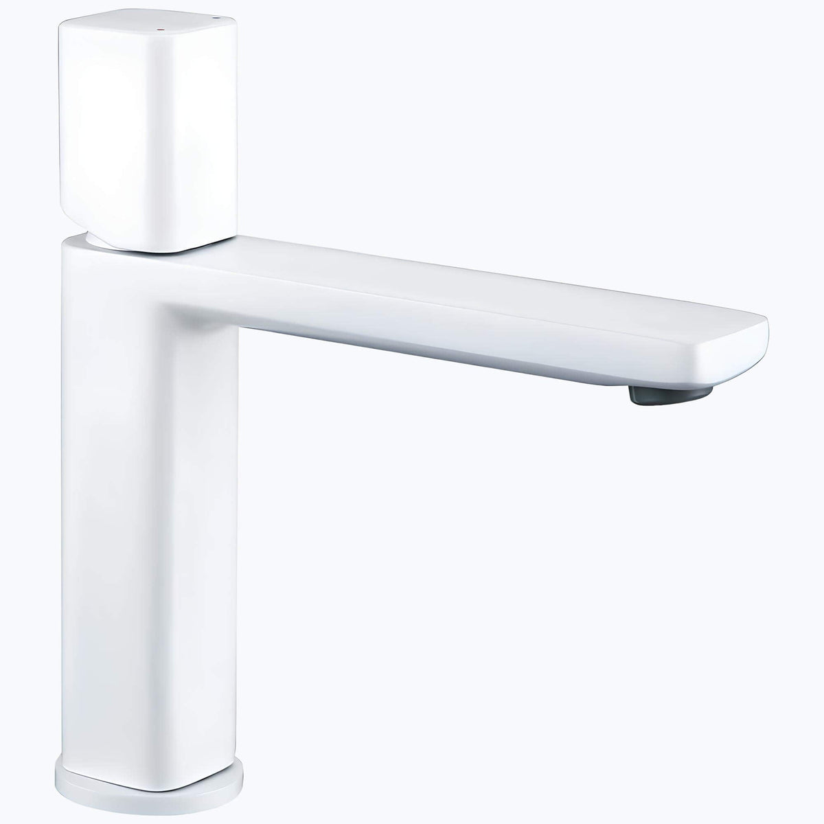 Robinet lavabo mitigeur en laiton - design moderne - Blanc