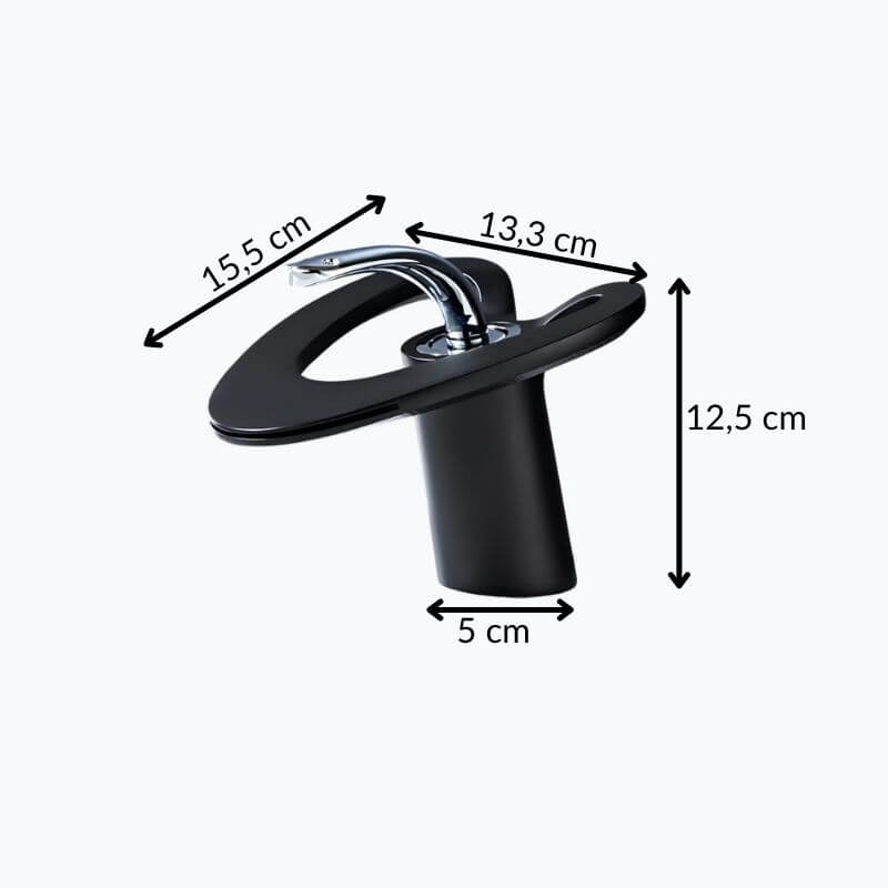 Robinet lavabo mitigeur en laiton - style contemporain silencieux - Or rose