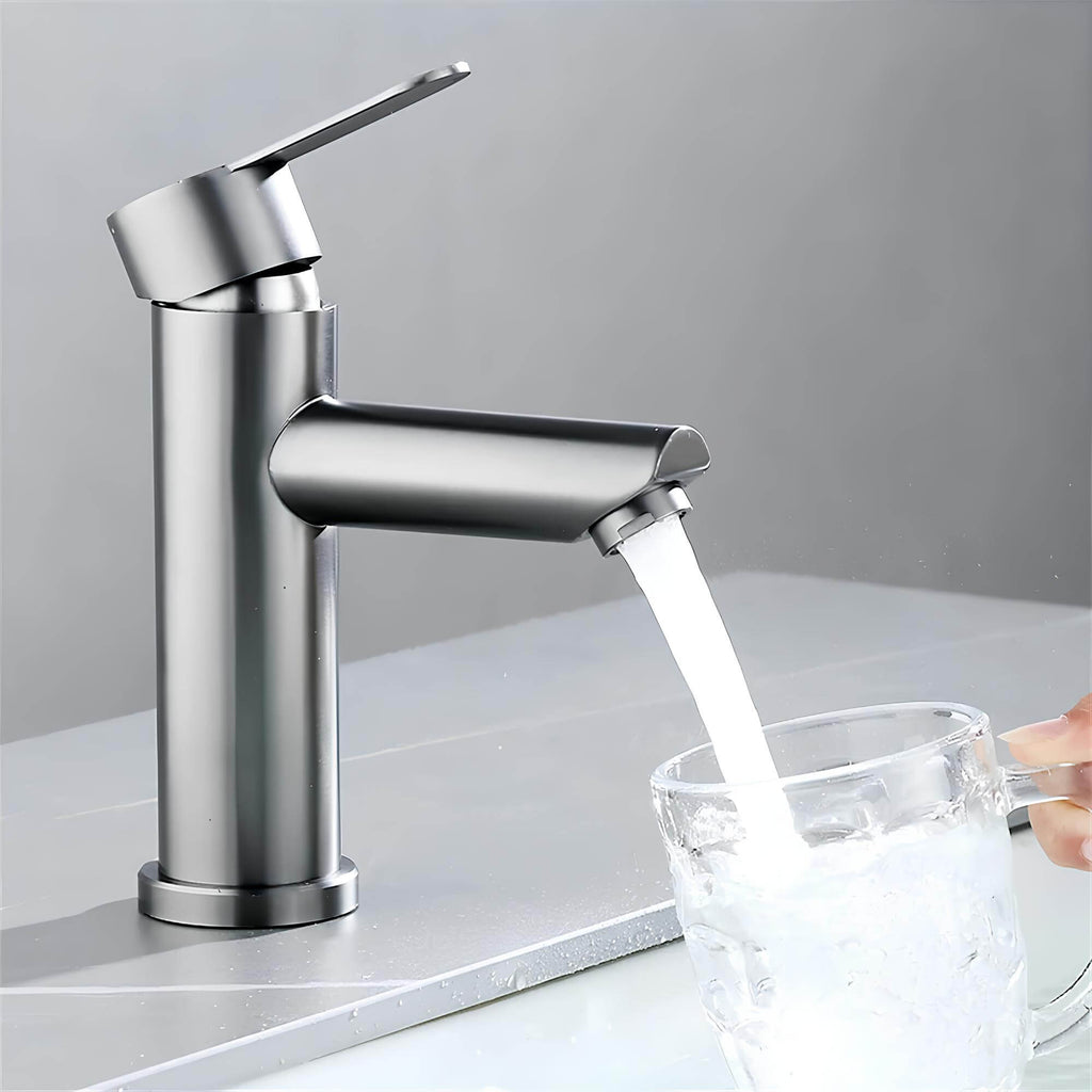 Robinet mitigeur - Inox - Gris clair