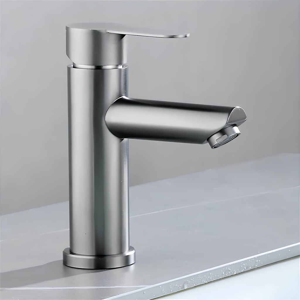 Robinet mitigeur - Inox - Gris clair