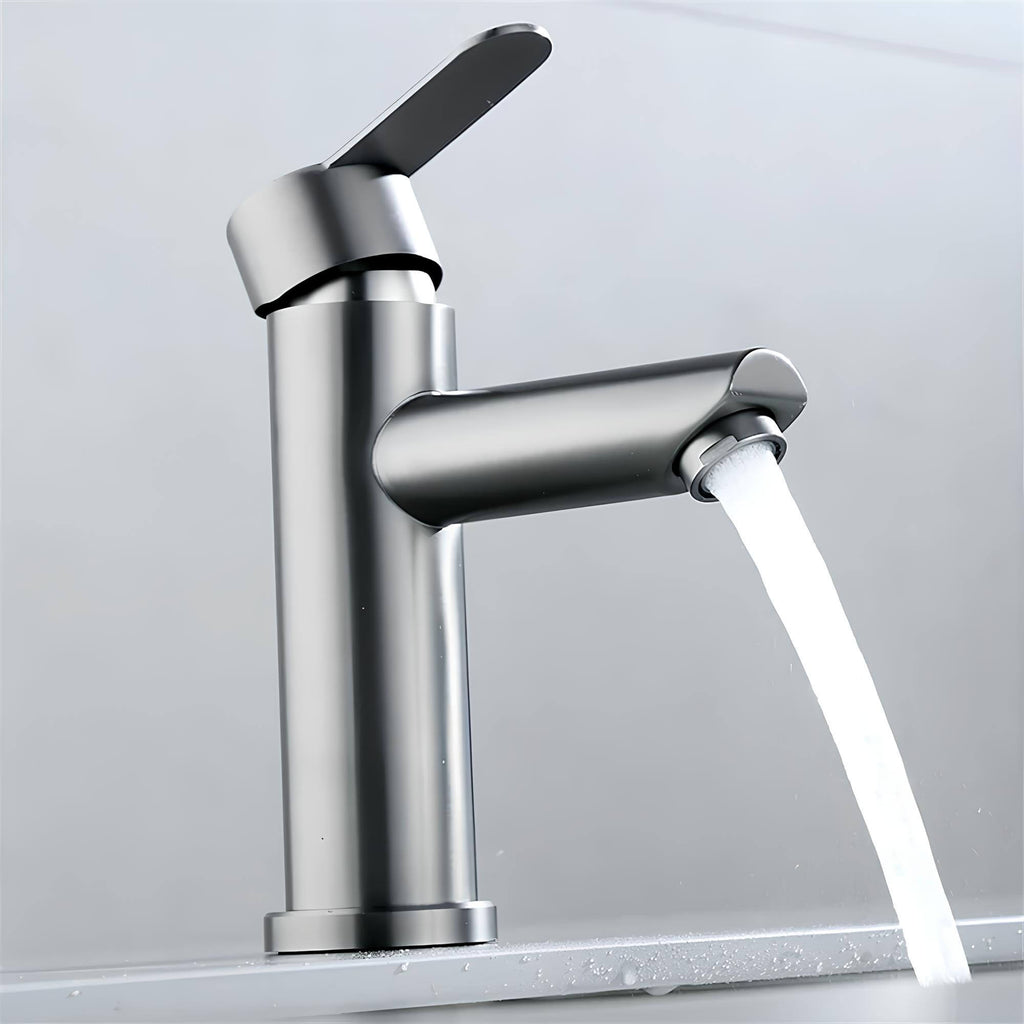 Robinet mitigeur - Inox - Noir