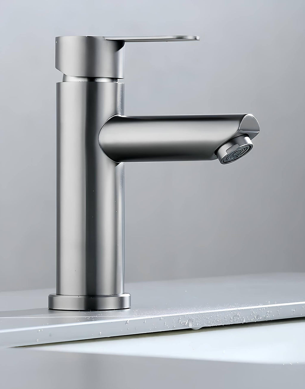 Robinet mitigeur - Inox - Gris foncé