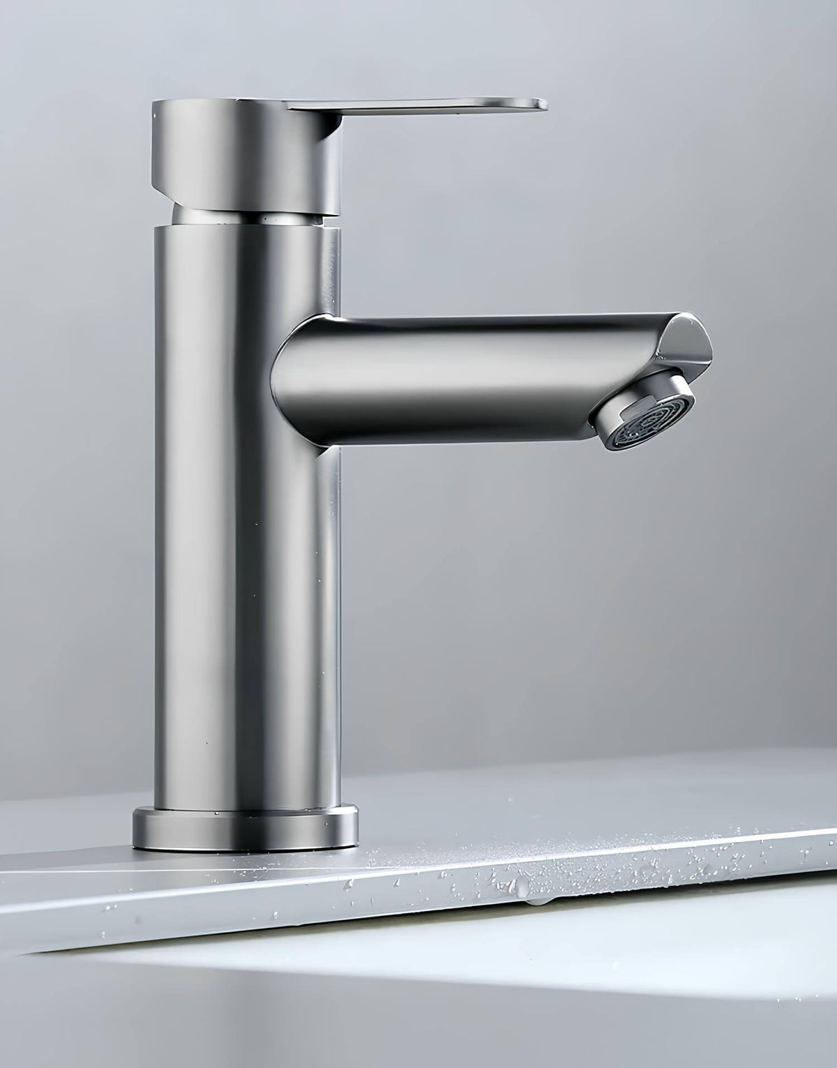 Robinet mitigeur - Inox - Gris foncé