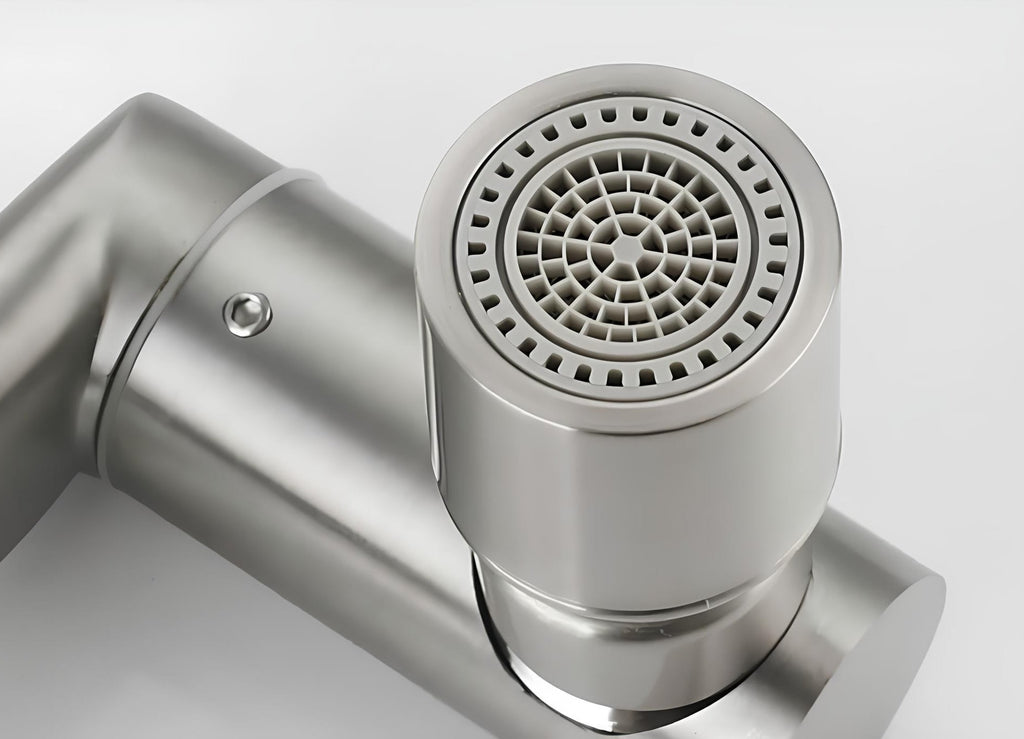 Robinet rabattable - Design compact - Gris Brossé