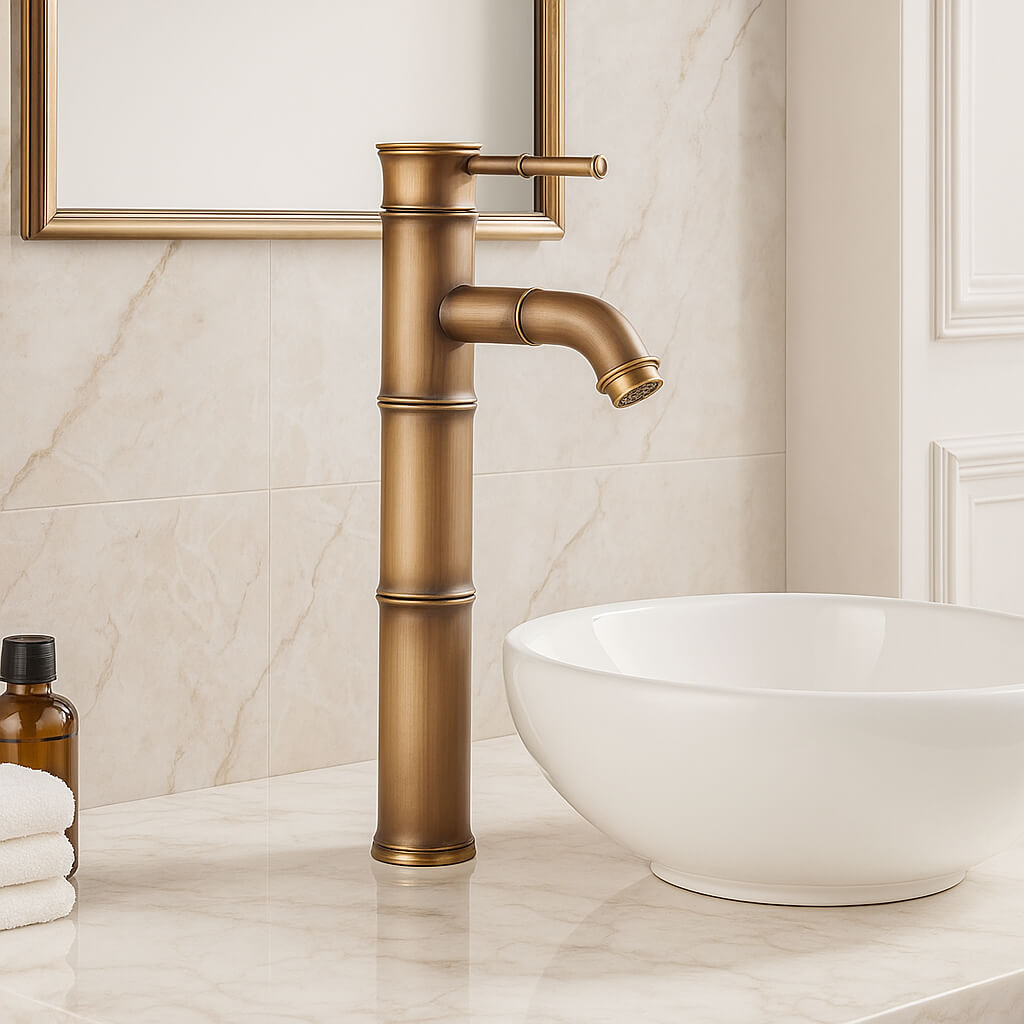 Robinet vasque style bambou - Grand