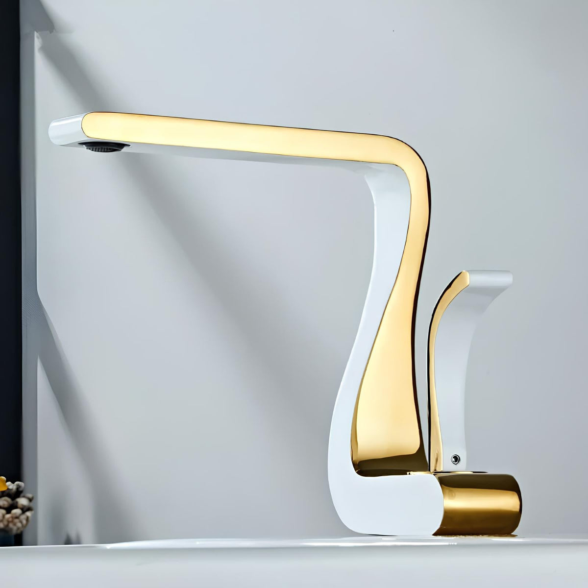 Robine lavabo - Style rétro chic - Or