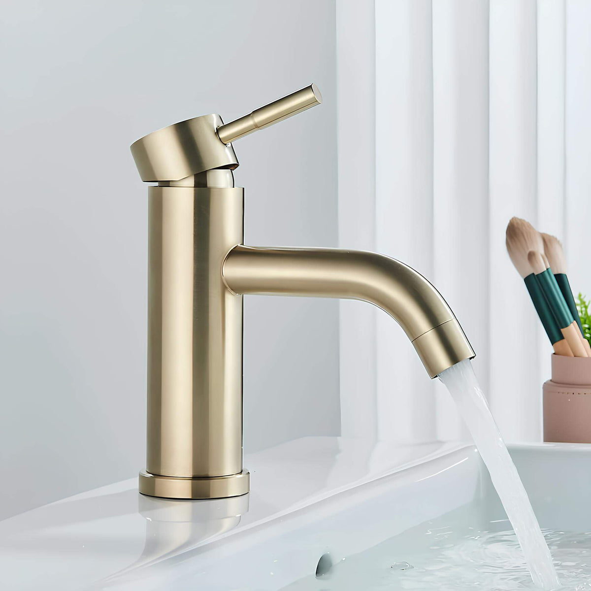 Robinet pour lavabo moderne - Or