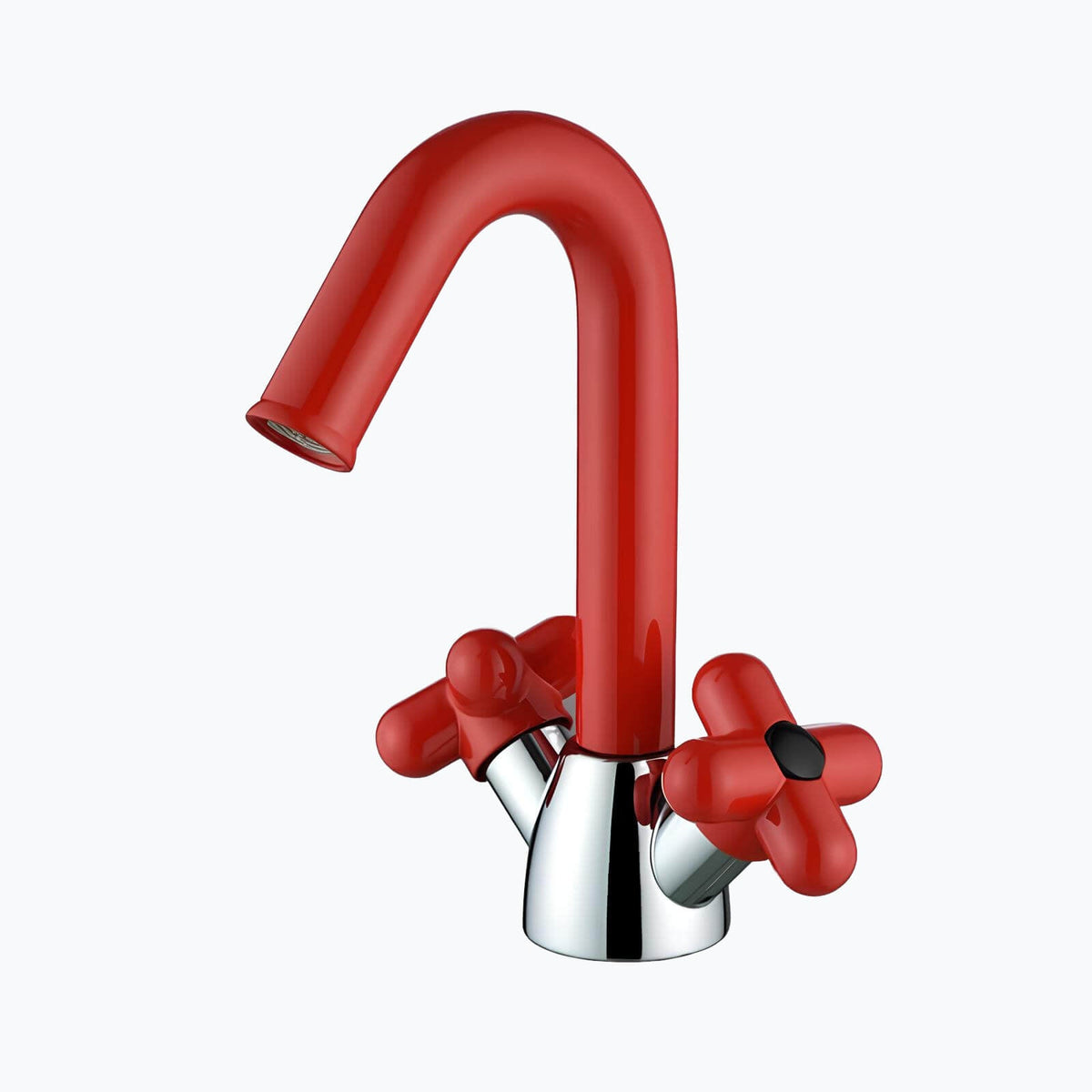 Robinet mélangeur lavabo - design contemporain élégant - Vert