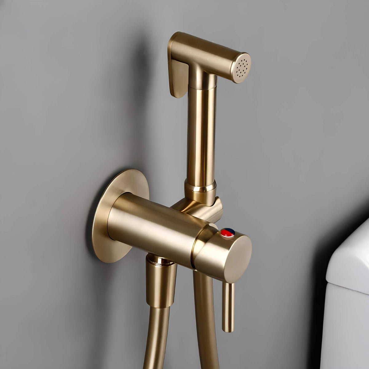 Douchette WC en laiton - Gris foncé