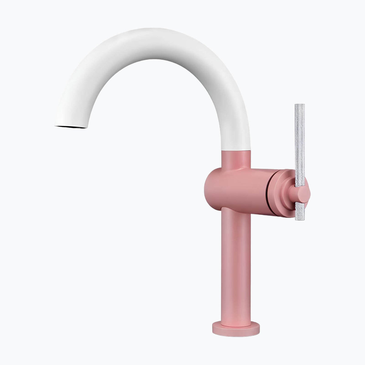 Robinet mitigeur en laiton - bec rotatif 360°, design moderne - Rouge