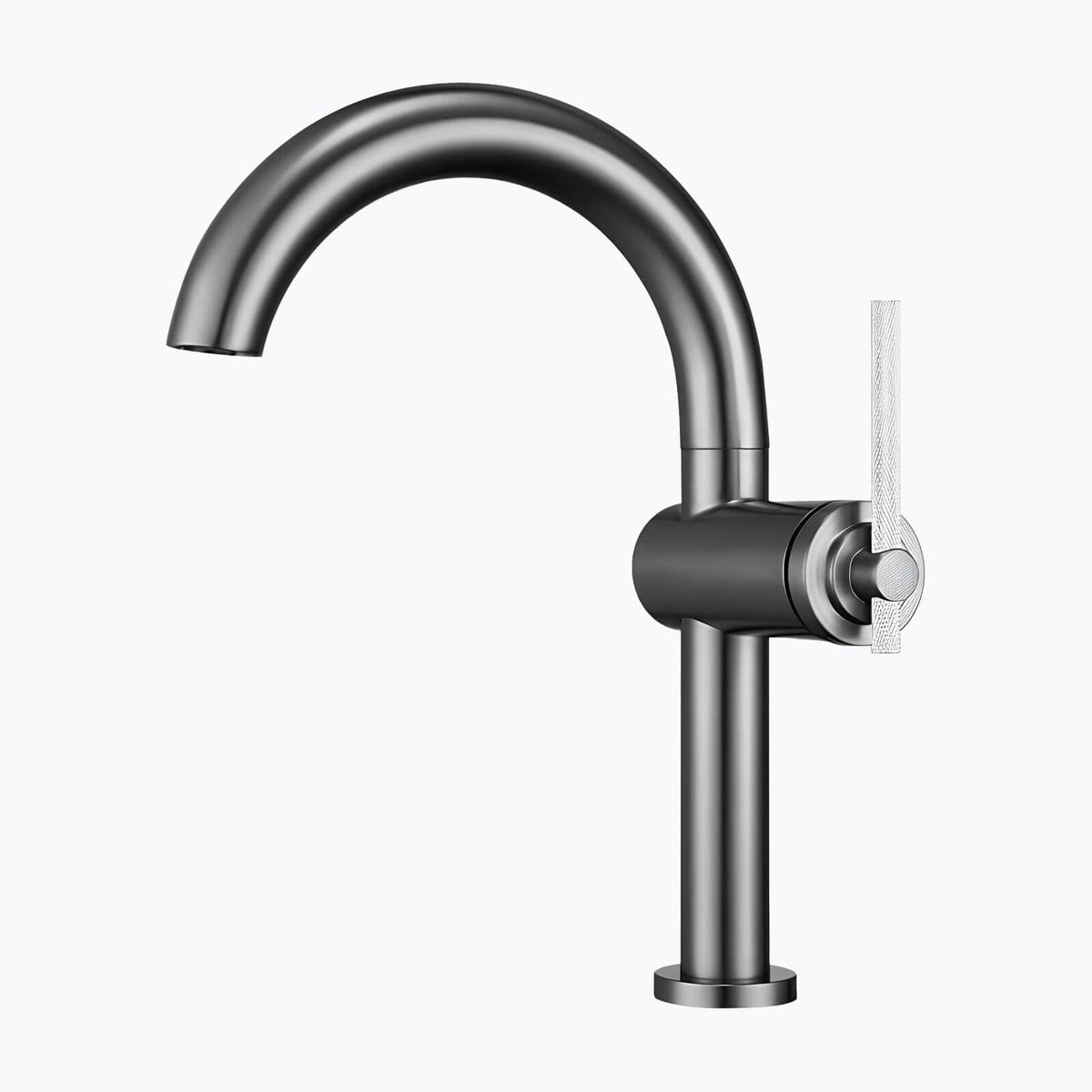 Robinet mitigeur en laiton - bec rotatif 360°, design moderne - Rouge