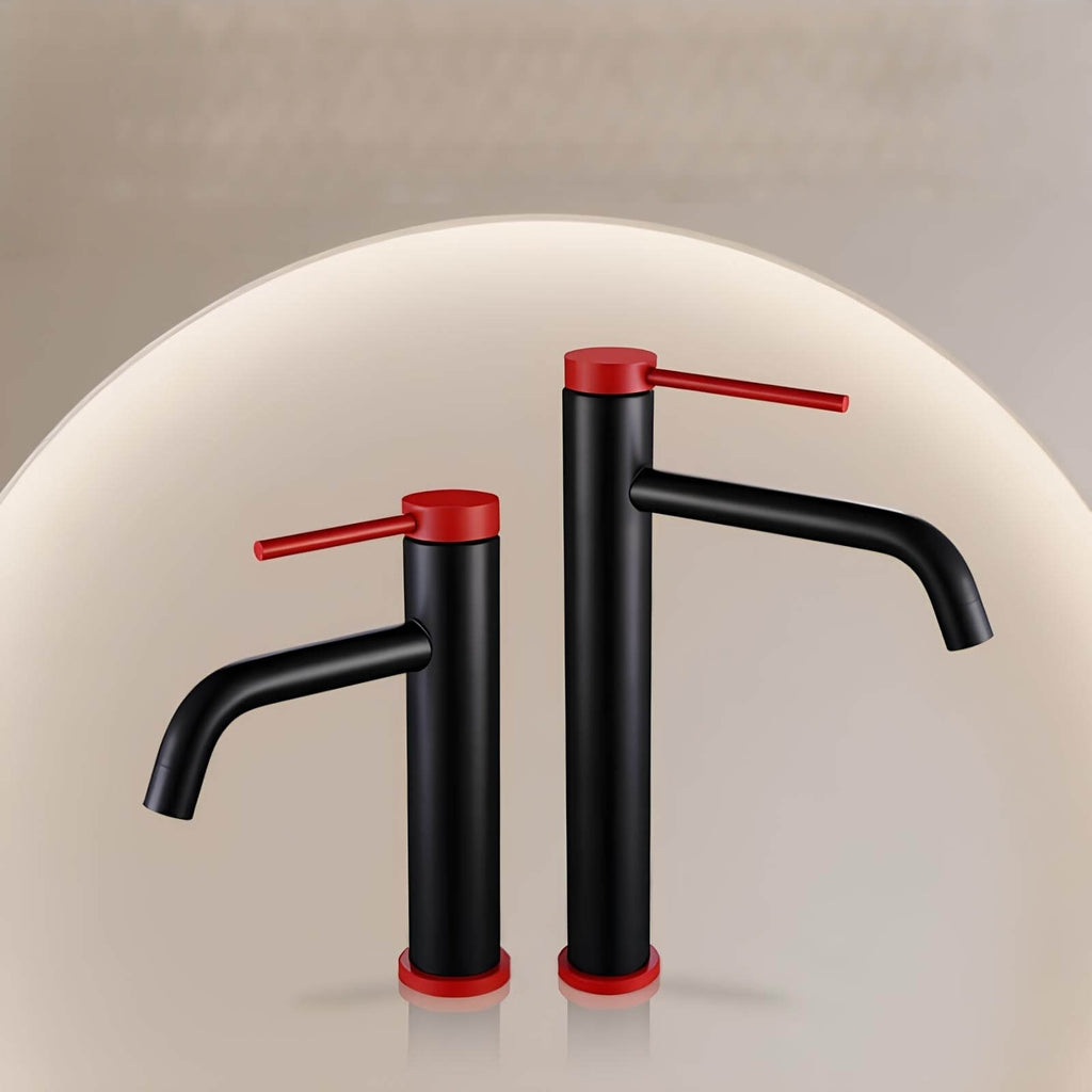 Robinet mitigeur inox - design brossé, bec arrondi - Grand
