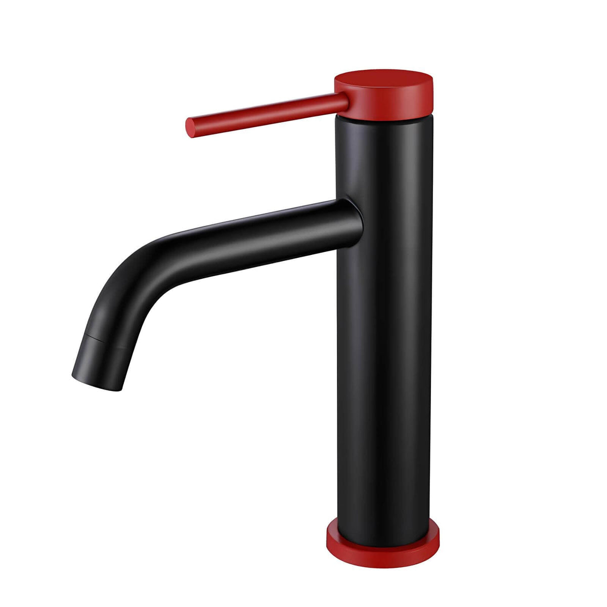 Robinet mitigeur inox - design brossé, bec arrondi - Compact