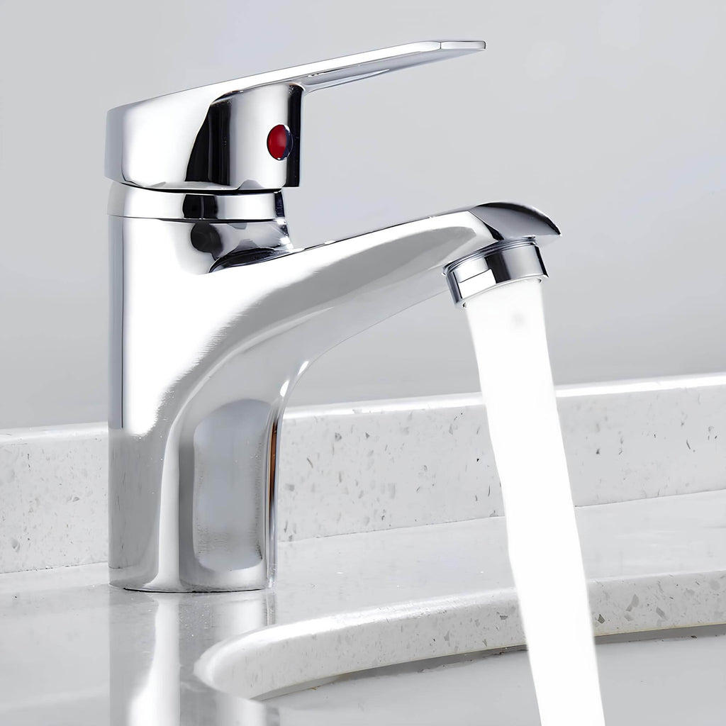 Robinet mitigeur lavabo - finition chrome - Chrome