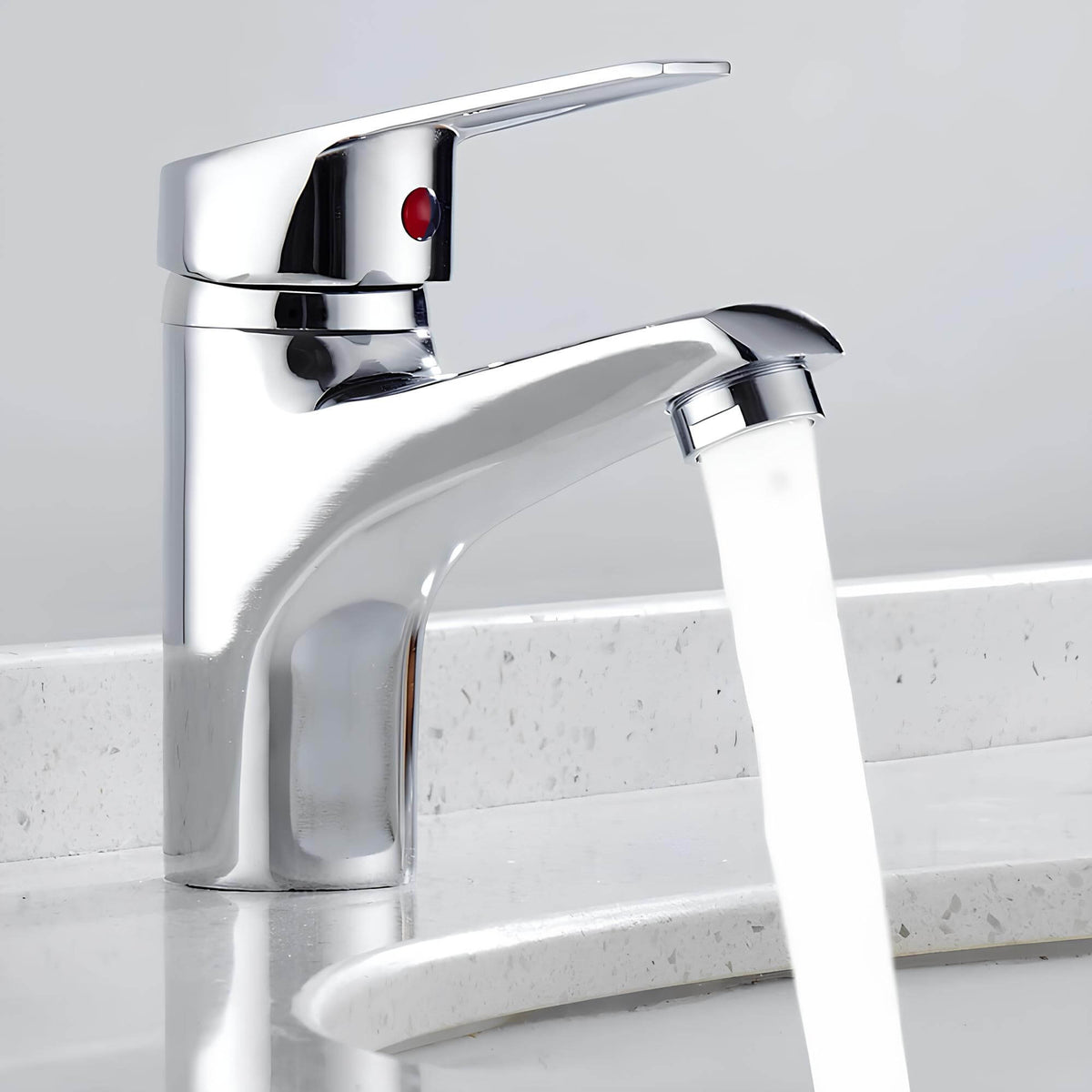Robinet mitigeur lavabo - finition chrome - Chrome