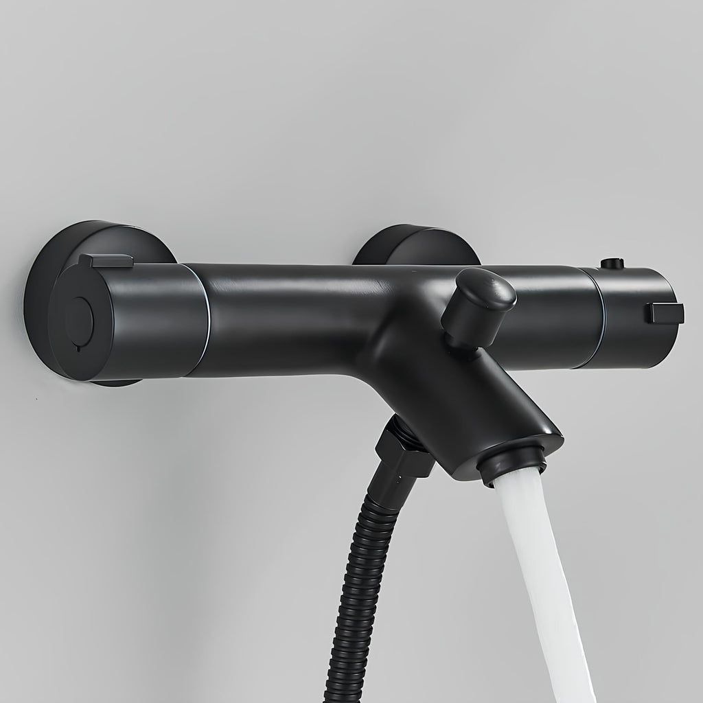 Robinet mitigeur thermostatique - Confort et design - Noir